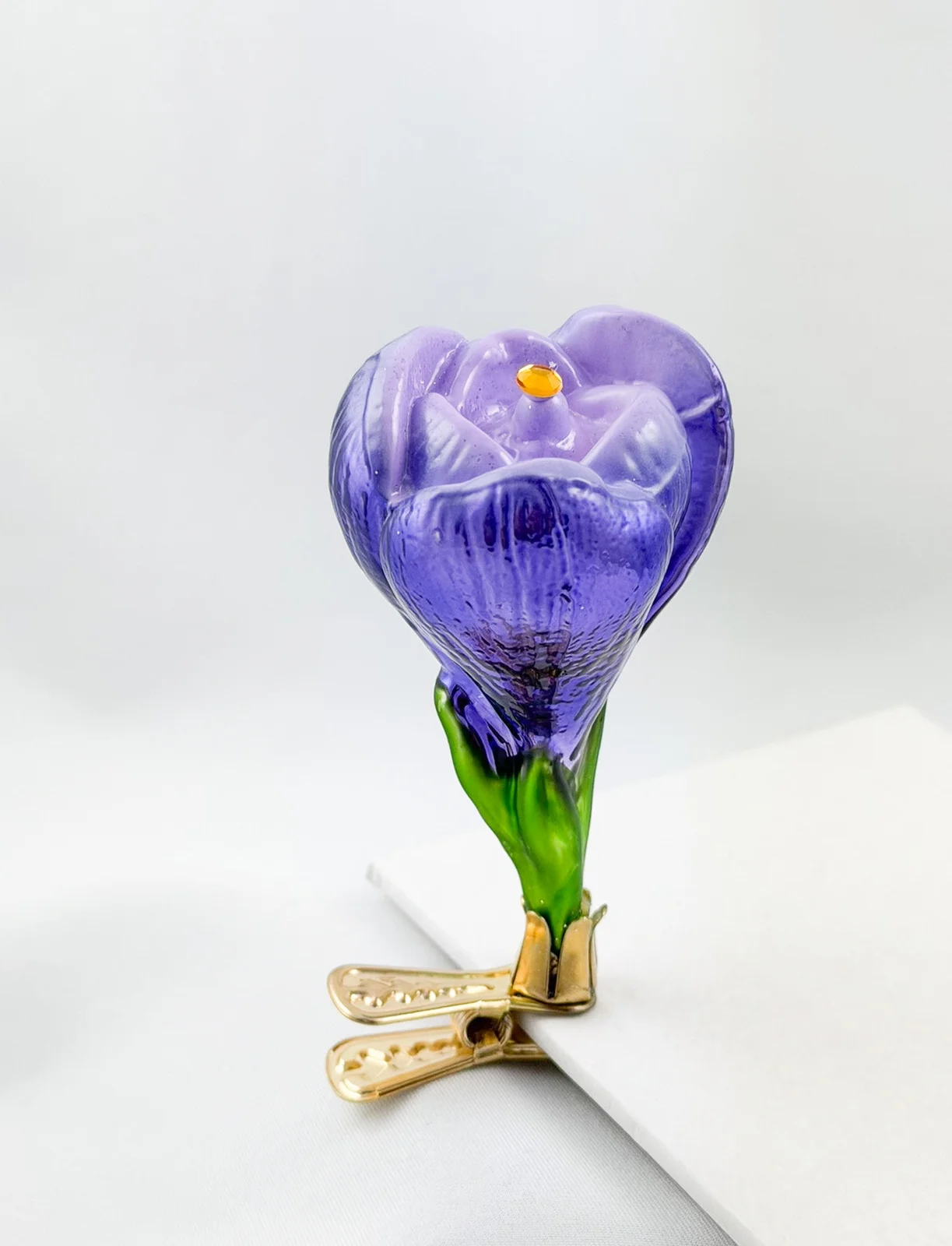 GMC Krokusblüte violett am Clip