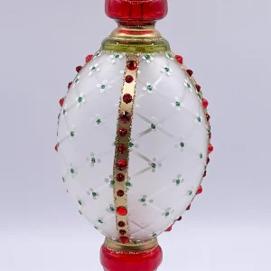 GlitterLab Tropfen transparent mit aufwändigem Dekor, GlitterLab