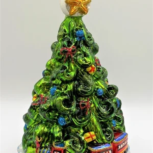 Glassware Christbaum mit Weihnachts-Zug