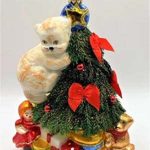 Glassware Die Katze erobert den Christbaum