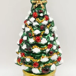GMC Christbaum im goldenen Topf