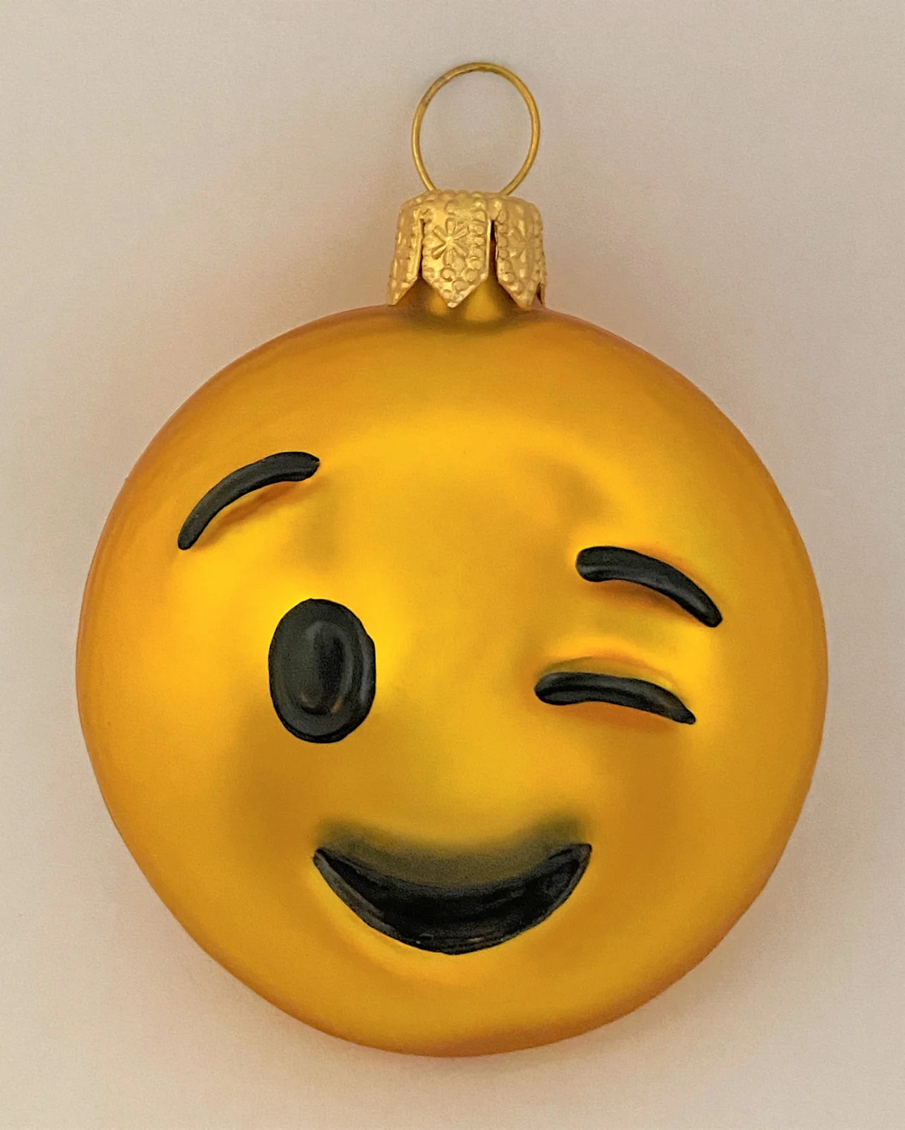 Glaspol Kleiner Zwinker Smiley, Emojis