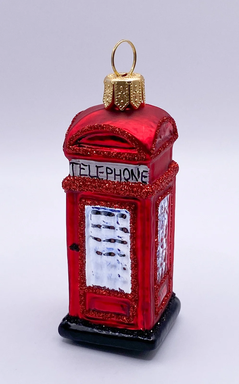 Glaspol Kleine Britische Telefonkabine