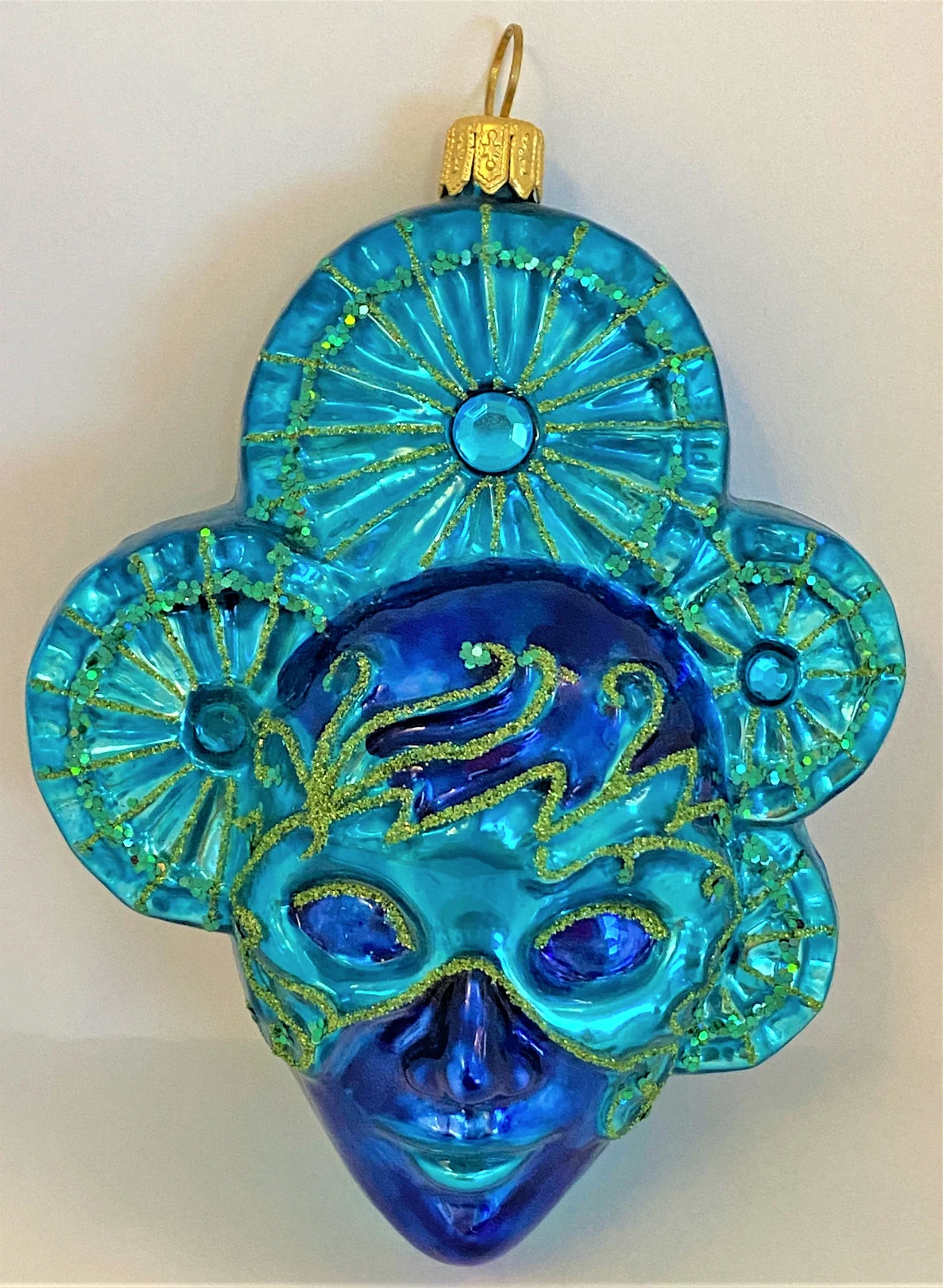 GMC Venezianische Maske blau türkis