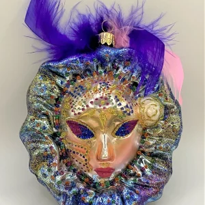 Komozja Venezianische Maske violett rosa, MOSTOWSKI KOMOZJA