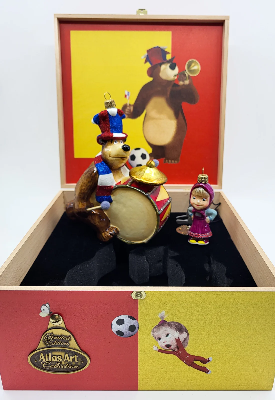 Atlas Mascha und Bär,  2er Set, in Holzbox von AtlasArt