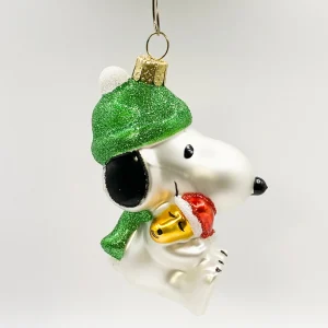 Vondels Snoopy freut sich zusammen mit Woodstock auf Weihnachten