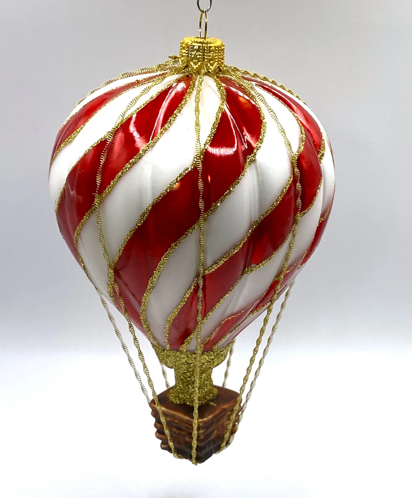 Hanco Heissluftballon, weiss rot gestreift