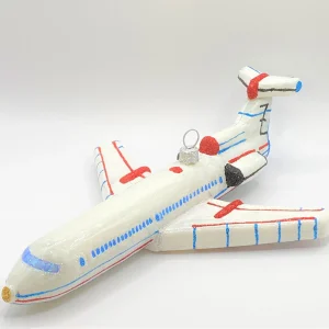 Glaspol Großes Linienflugzeug