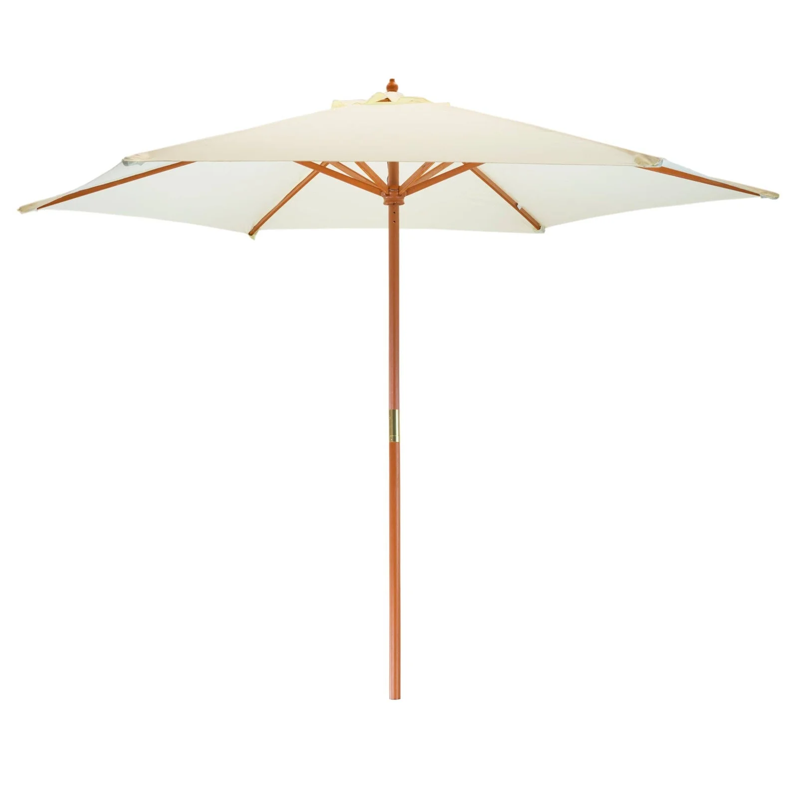 Rinkit Ltd Harbour Housewares Sonnenschirm für den Garten, Holzgestell