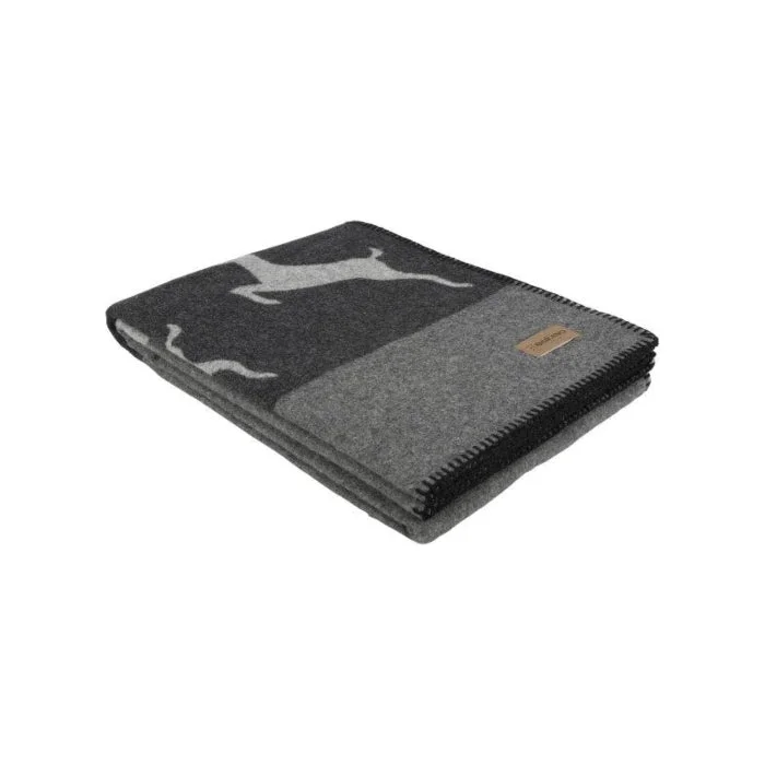 Sedrun Decke mit Hirsch Zierstich Alpenchic