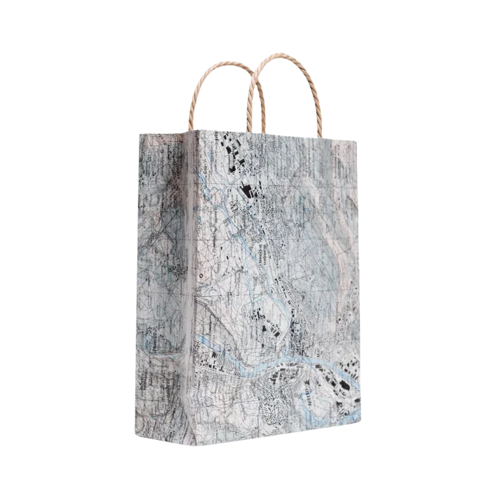 Mapbag aus Schweizer Landkarten gross