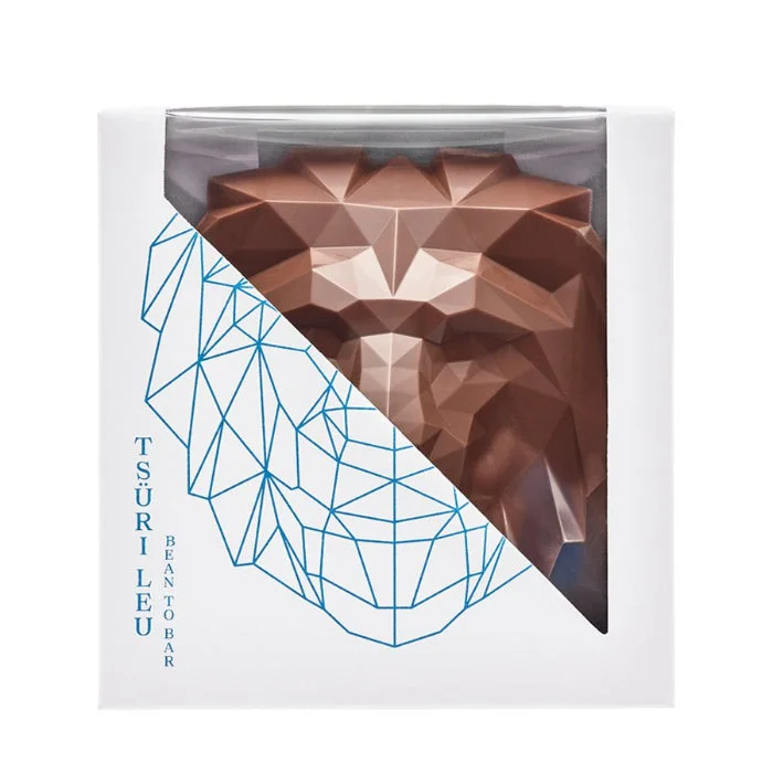 Tsüri Leu Milchschokolade BIO in 3D