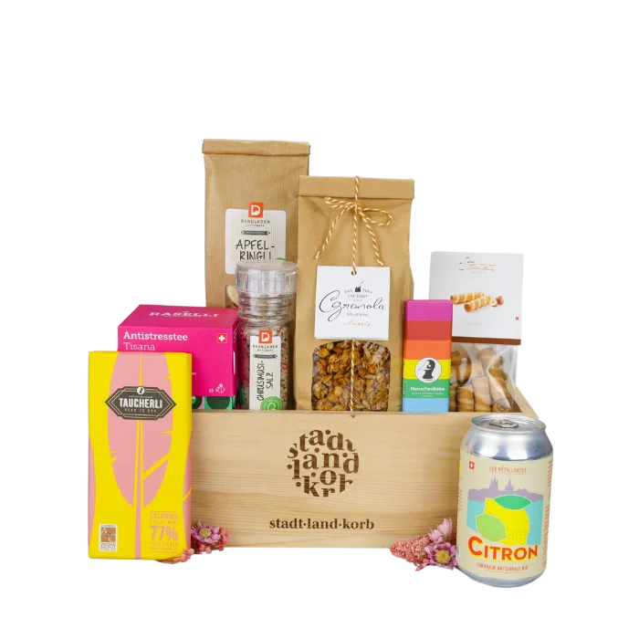 Kunterbunte Freude Geschenkkorb