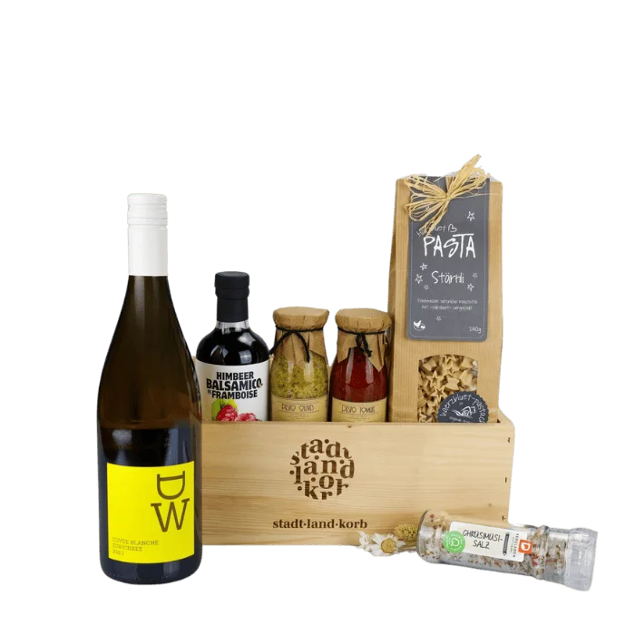 Weisswein & Genuss Geschenkkorb