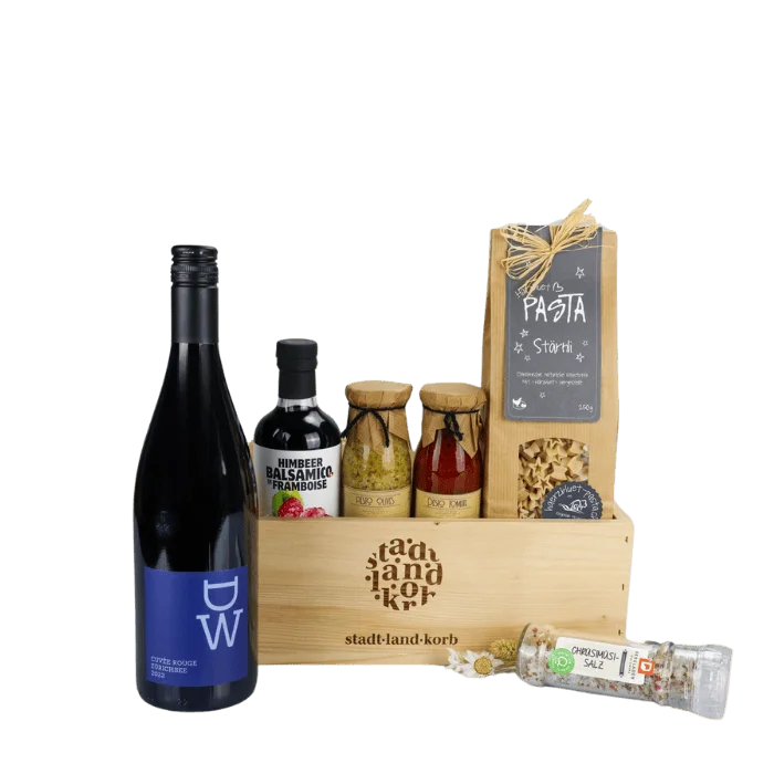 Rotwein & Genuss Geschenkkorb