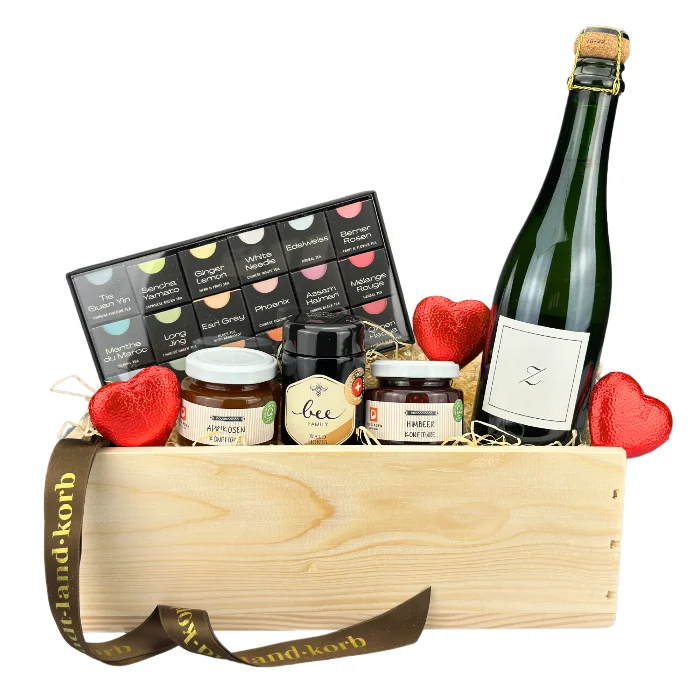 Romantisches Frühstück Geschenkkorb