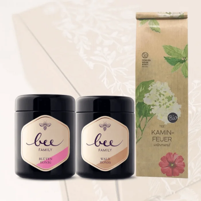 Kaminfeuer Geschenkbox Nature