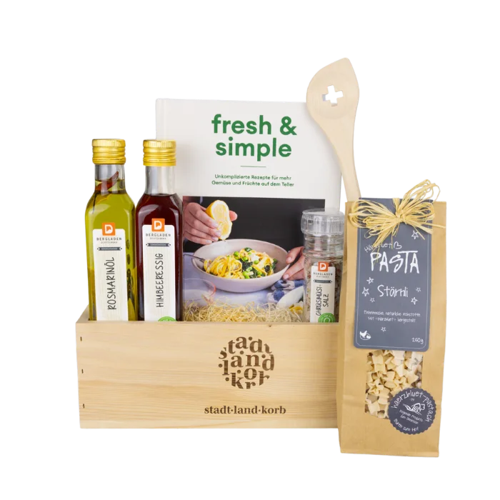 Fresh und Simple Kochbuch Geschenkkorb