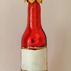 Glaspol Kleine Rotwein-Flasche