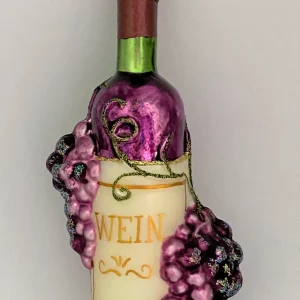 Hanco Rotwein - Flasche mit Trauben-Ranken verziert