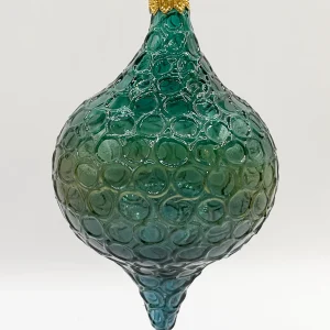 Dagmara Zwiebel-Form dunkles Petrol, transparent