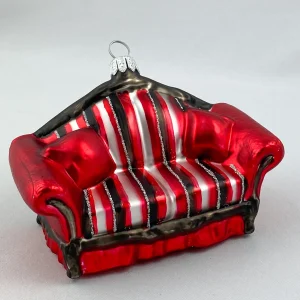 GMC Sofa rot gestreift