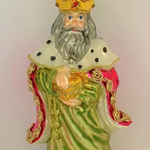 Glassware Heiliger König Caspar bringt dem Jesuskind die Myrrhe als Geschenk