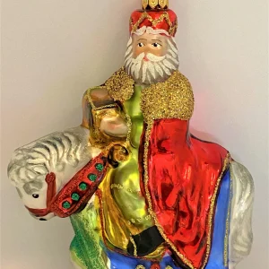 Glassware Heiliger König auf Pferd
