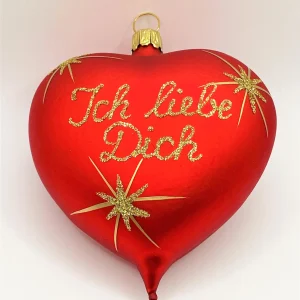 ANVA Rotes Herz mit Aufschrift " Ich liebe Dich "