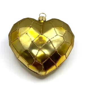 GMC Goldenes Herz mit geometrischem Muster
