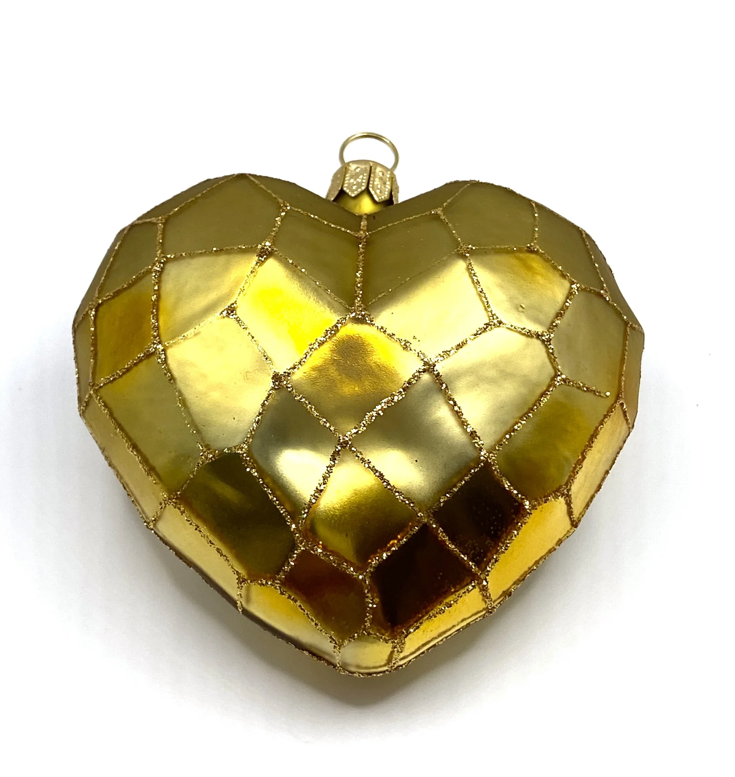 GMC Goldenes Herz mit geometrischem Muster