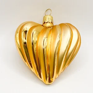 Ornex Herz Gold, gewellt