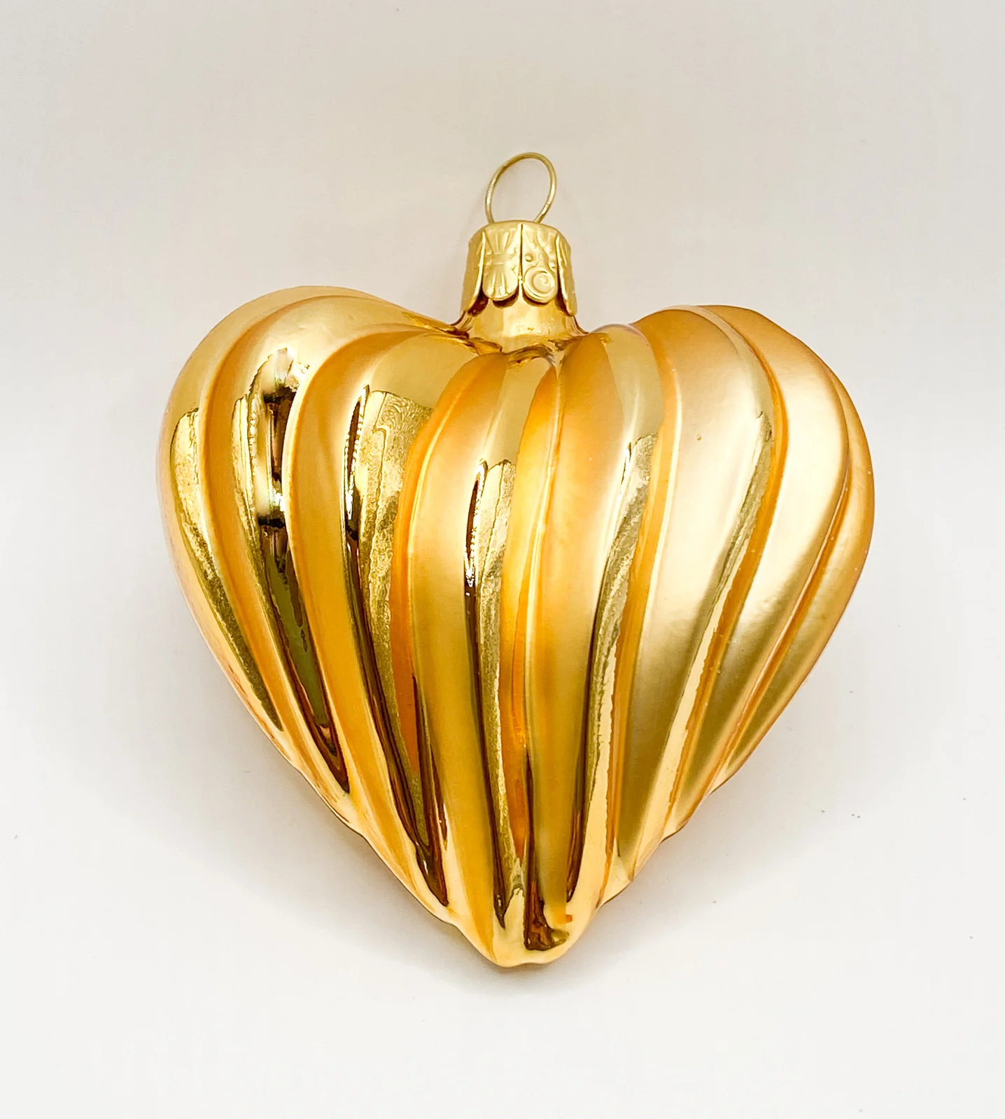 Ornex Herz Gold, gewellt