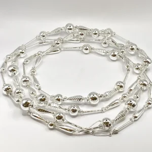 ANVA Gablonzer Christbaumkette silber