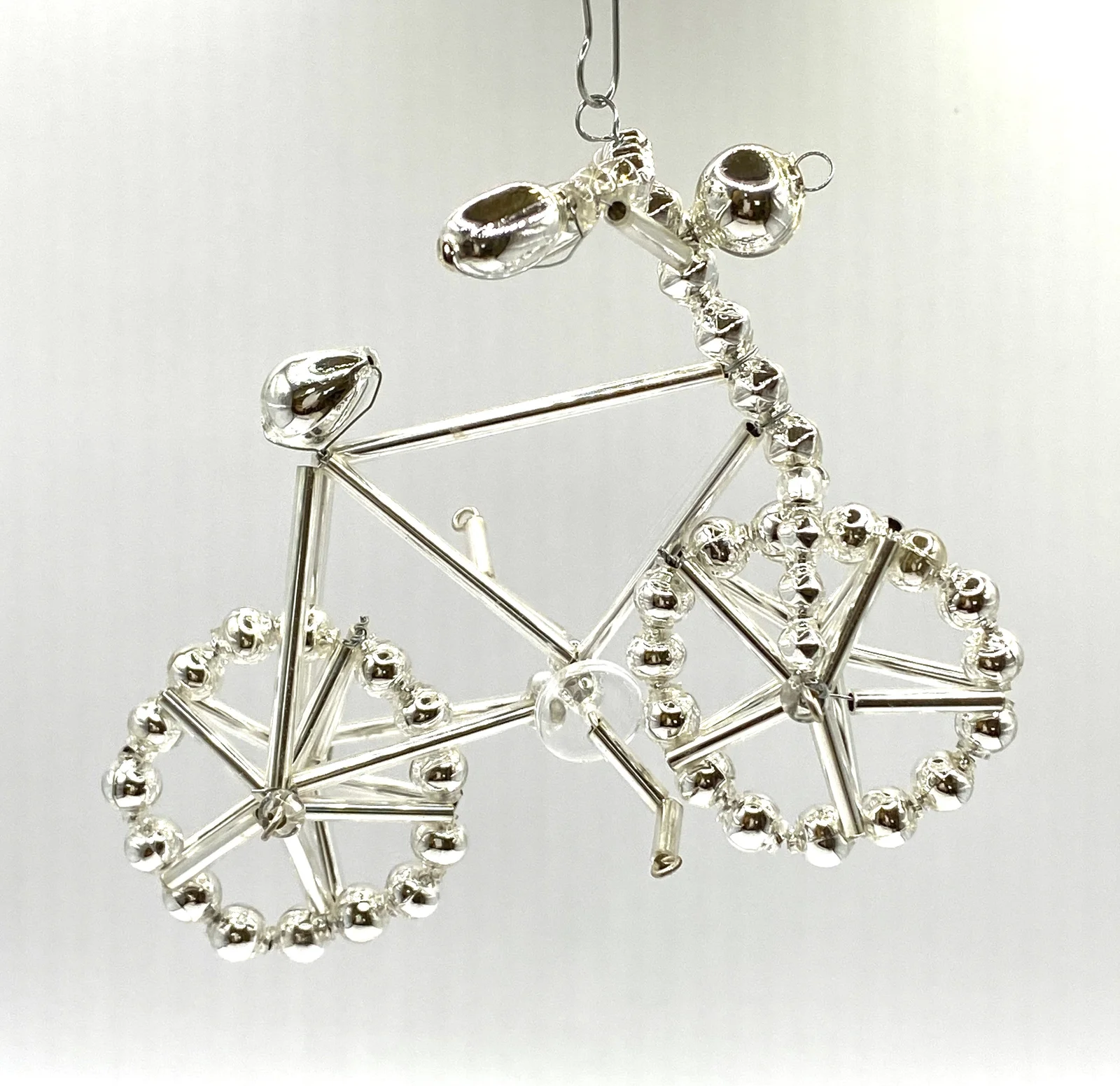 ANVA Silbernes Gablonzer Perlen Fahrrad