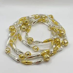 ANVA Gablonzer Christbaumkette in Silber und Gold