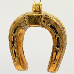 Glaspol Goldbraunes Hufeisen