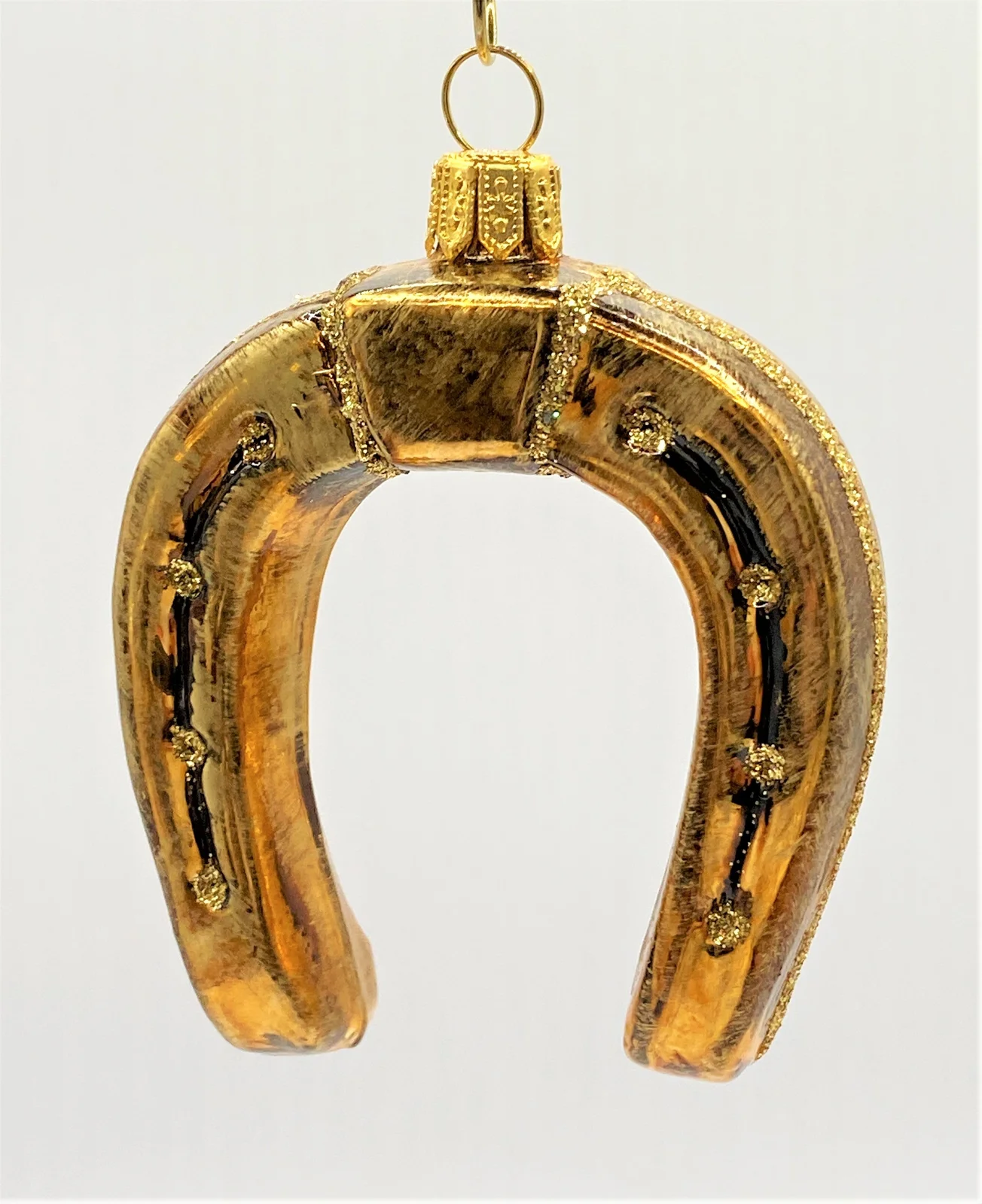Glaspol Goldbraunes Hufeisen