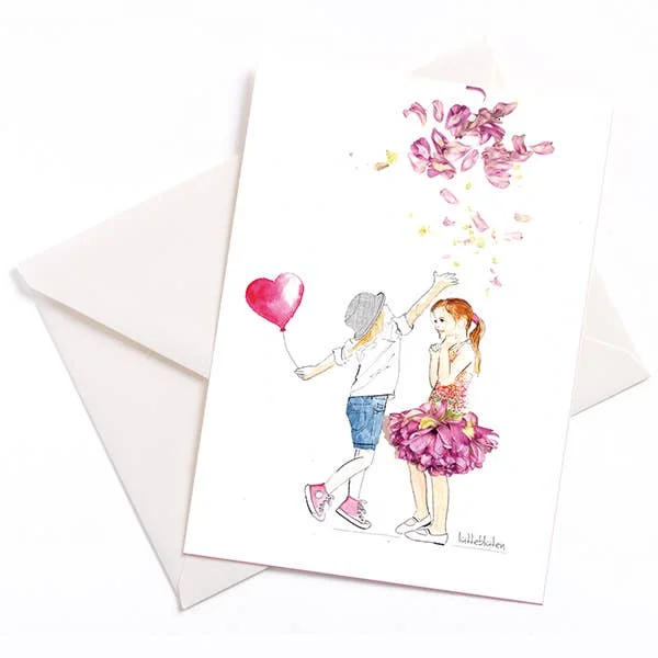 Lütteblüten Flower Rain - Umschlag-Karte: 105x148 mm