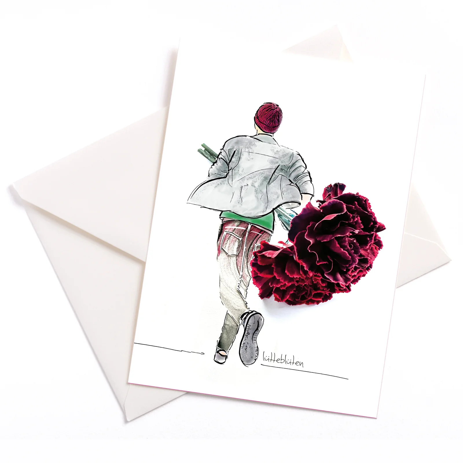 Lütteblüten Oh, ich hab's vergessen | Karte mit Umschlag: 105x148 mm