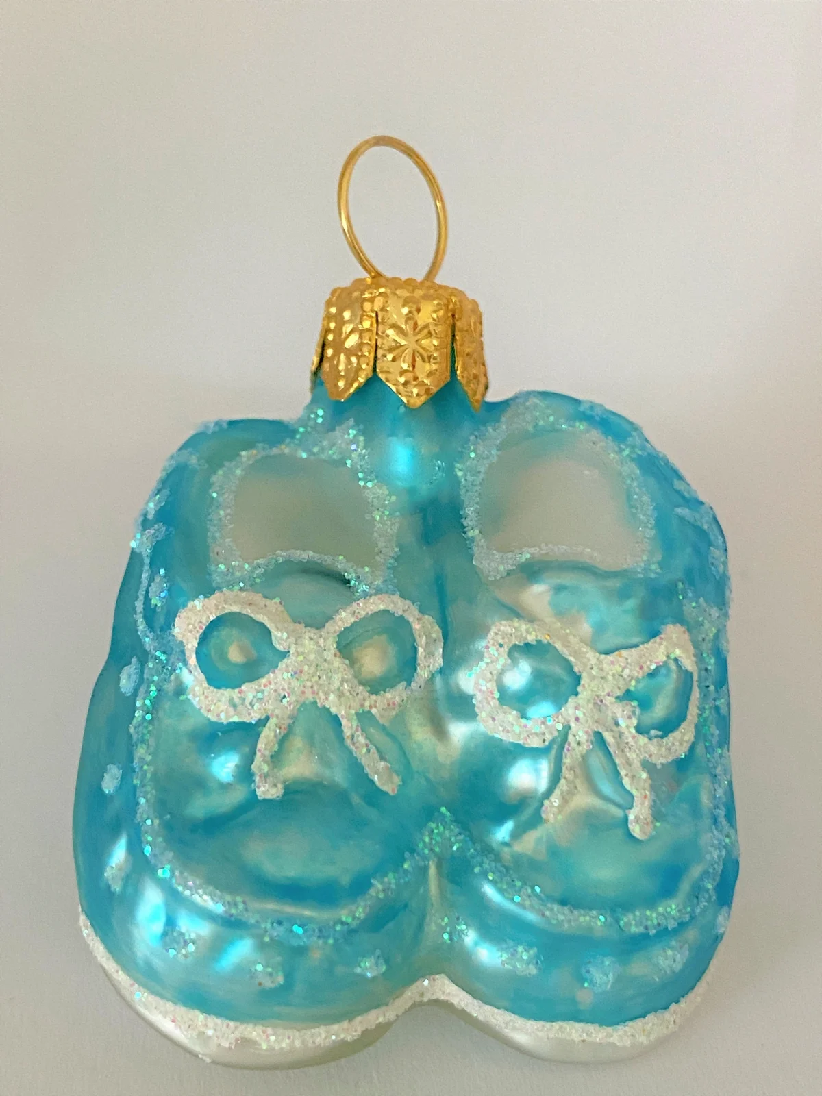 Glaspol Kleine blaue Baby-Finkli