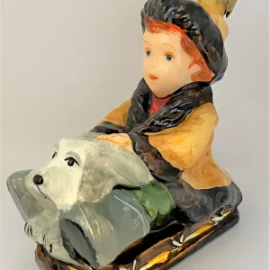 Atlas Junge fährt mit seinem Hund schlitten, ATLASART