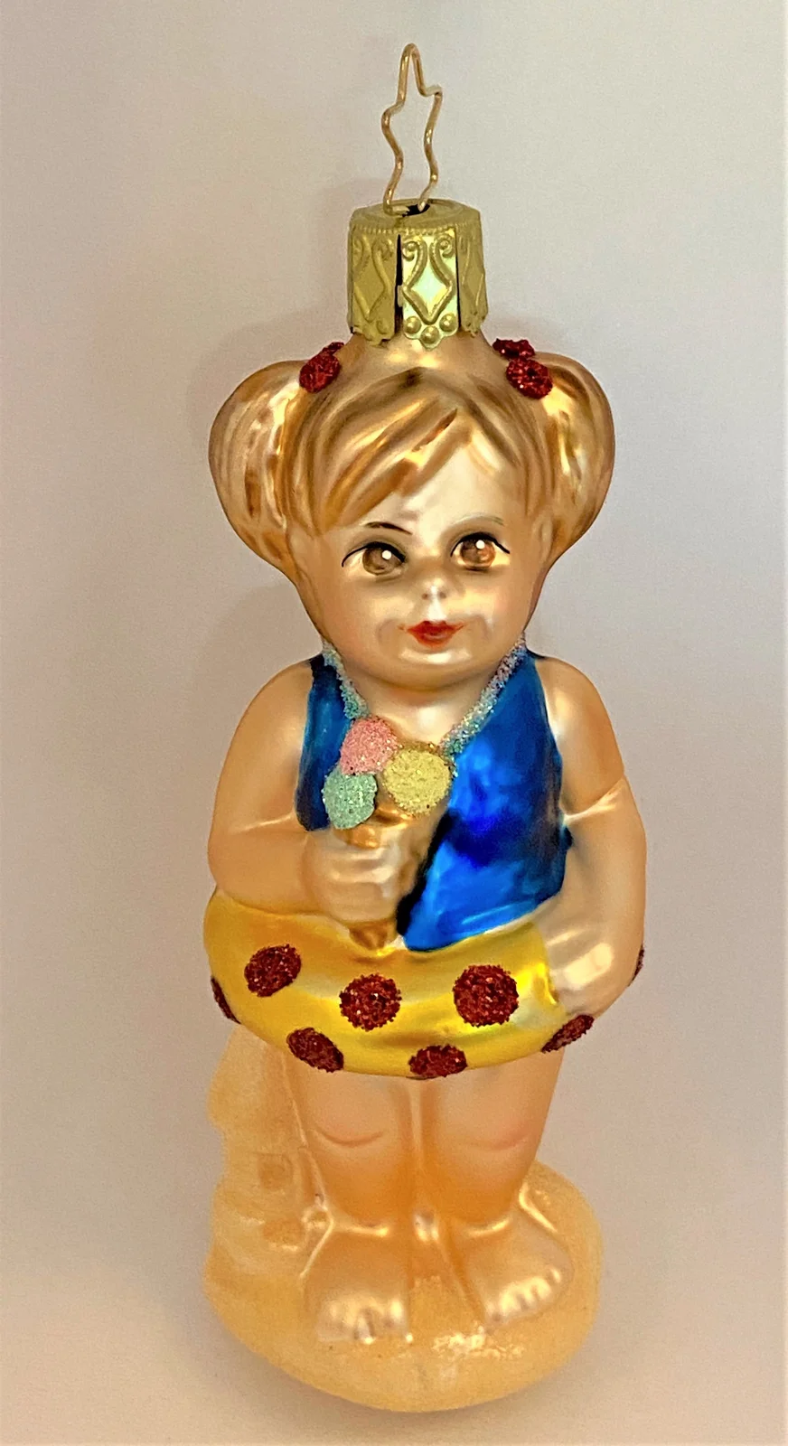 Inge-Glas Mädchen mit Schwimmgurt, Sommer, Sonne, Sonnenschein