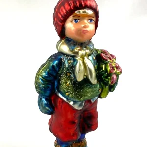 Komozja Junge mit blauer Jacke und Weihnachtsstern, KOMOZJA MOSTOWSKI