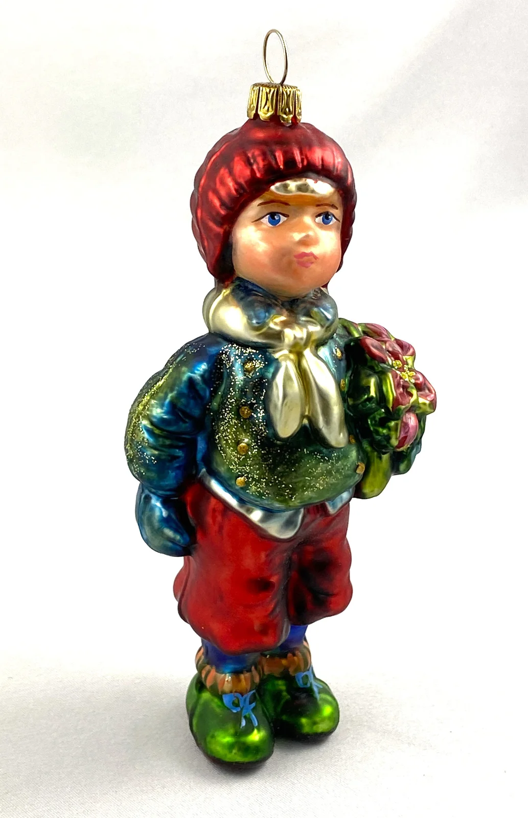 Komozja Junge mit blauer Jacke und Weihnachtsstern, KOMOZJA MOSTOWSKI