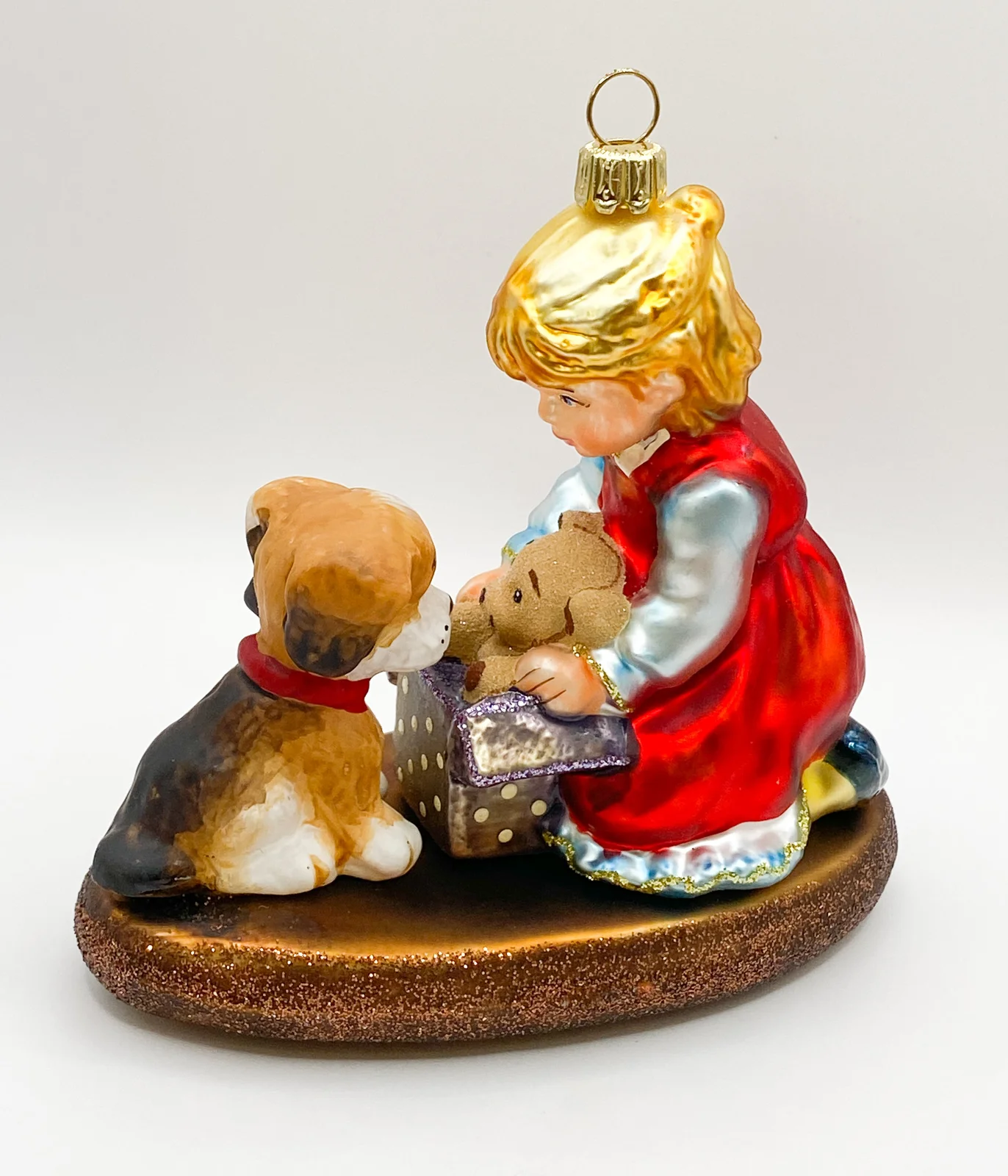 Komozja Das Mädchen zeigt dem Hündchen ihren Teddybär, KOMOZJA MOSTOWSKI