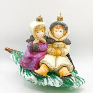 Atlas Die Kinder im Wintergewand haben es sich auf dem Tannenast gemütlich gemacht, AtlasArt