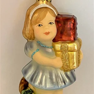 Inge-Glas Kleines Mädchen mit vielen Geschenken