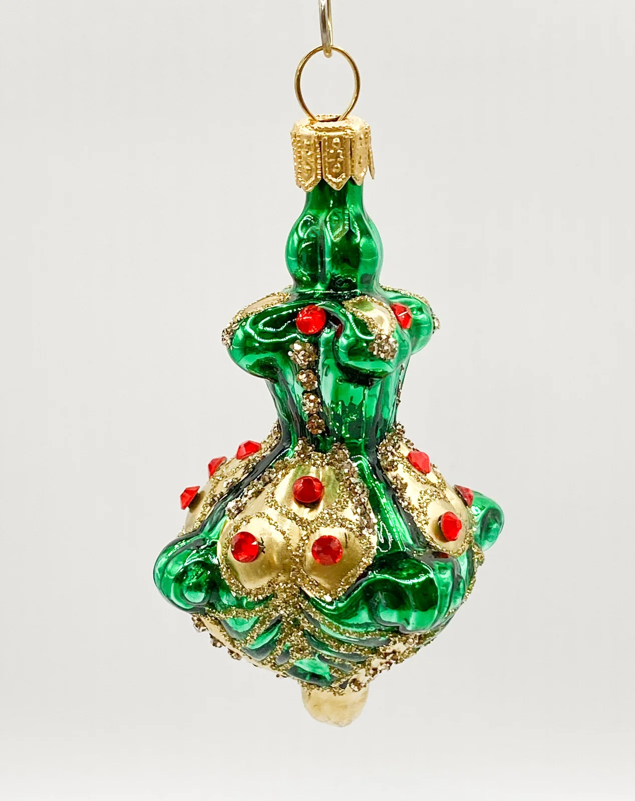 Szklo Grünes orientalisches Laternen-Ornament